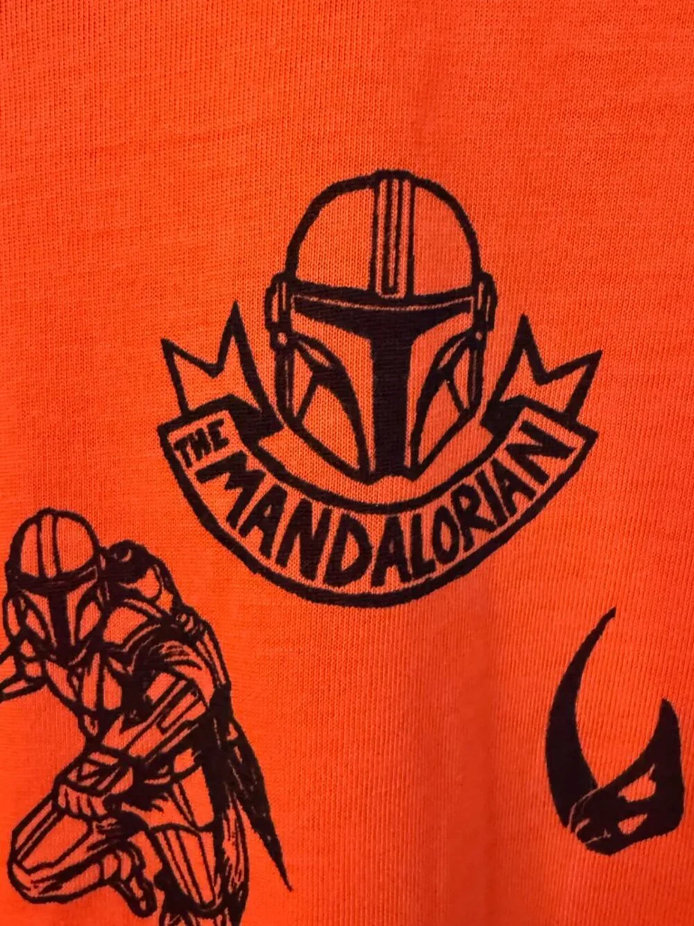 Gap Kids Star Wars The Mandalorian Orange Plaid Sleep Pajama Top Shirt Sz 14 NWT